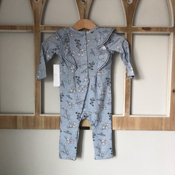 Jessica Simpson Dusty Blue Coverall/Headband Set - Picture 12 of 12